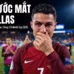 Hình ảnh Cristiano Ronaldo bật khóc nức nở đầy tiếc nuối khi Bồ Đào Nha thất bại trước Tây Ban Nha tại vòng 1/8 World Cup 2026.